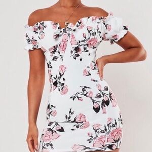 Missguided Floral Dress Size 8